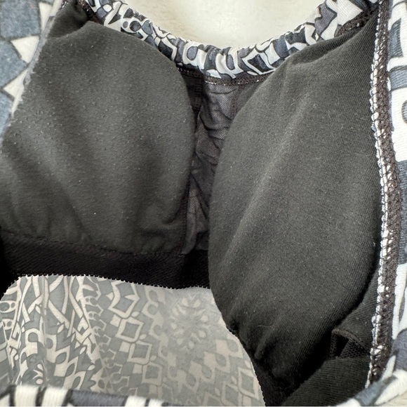 prAna Womens Gray Black White Pattern Quinn Dress Halter Sleeveless Size Small - Picture 7 of 9